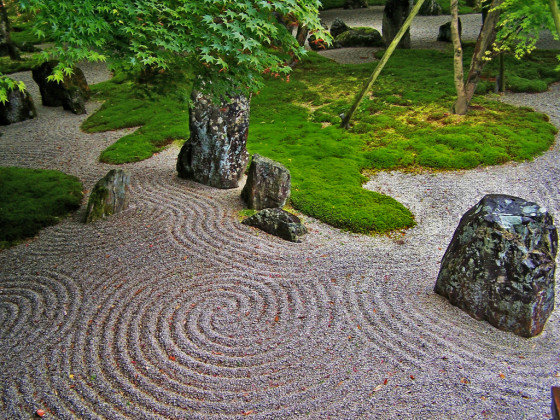 Image result for zen garden rocks and gravel backyard