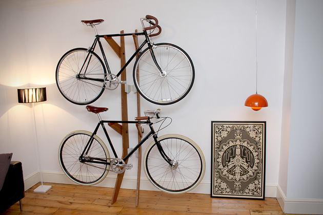 bike rack for apartment wall