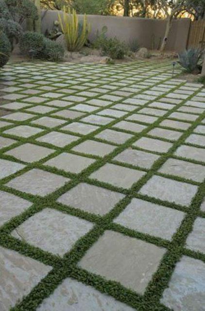 Inspire Yourself How To Make Grass Tiles In Your Garden (20+ Ideas)