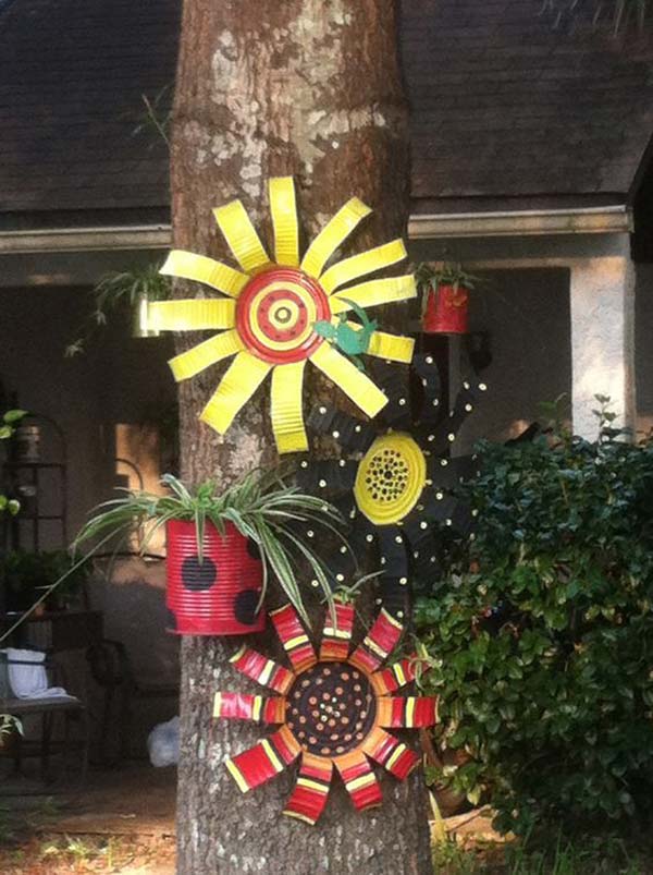 DIY Garden Art Flowers 03